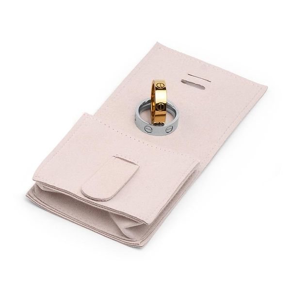 

fanxi microfiber jewelry bag pink ring organizer pouch necklace pendant storage sack jewelry packaging gift bag, Pink;blue