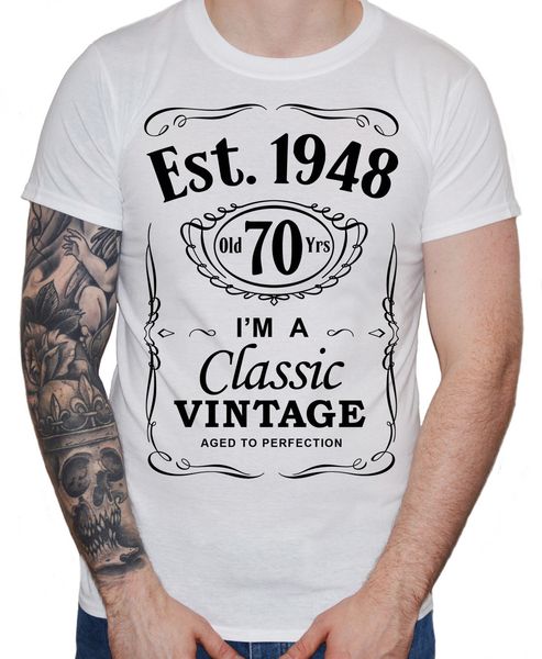 

cool tee shirt men's 70th birthday t-shirt est 1948 vintage seventieth 70 years gift summer t-shirt sport hooded sweatshirt hoodie
