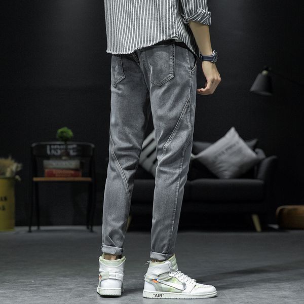 

2021 new high-quality denim male pencil pants, skinny jeans size 28-36 2mm9, Blue