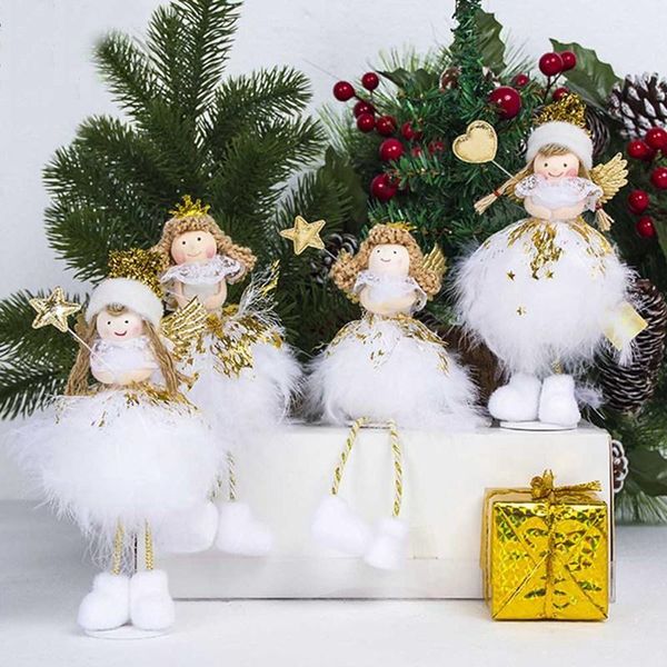 

christmas decorations angel doll toy tree for home table decoration kid year gifts1