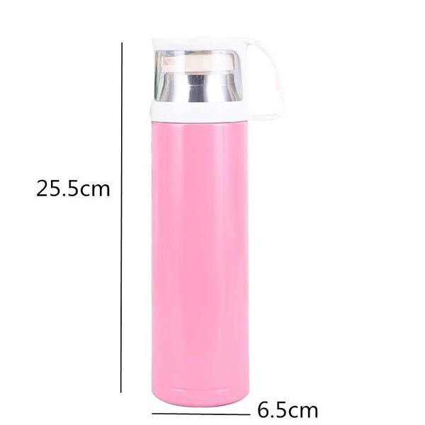 

304stainless продажа прозрачный вакуумная спорт студент сталь покрытие 500 мл кубок открытый вода горячая колба bbymbx wrhome