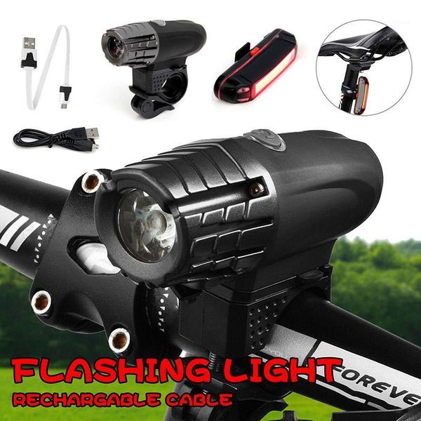 

bike light usb rechargeable mountain front 4 modes bicycle light front cycling headlight bicycle led waterproof lamp1