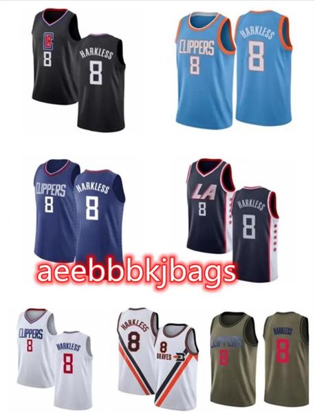 

2021 moe custom men women youth 8 harkless basketball jerseys red blue leave number name 214, Black;red