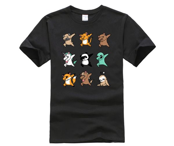 

sport men's casual fashion t-shirt round neck cool man's t-shirt the est t-shirt in the world dabbing party