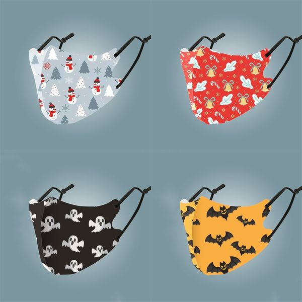 

washable face mask elastic mascherine mouth masks print designer earloop dust filtrition face mask for man#681, Black