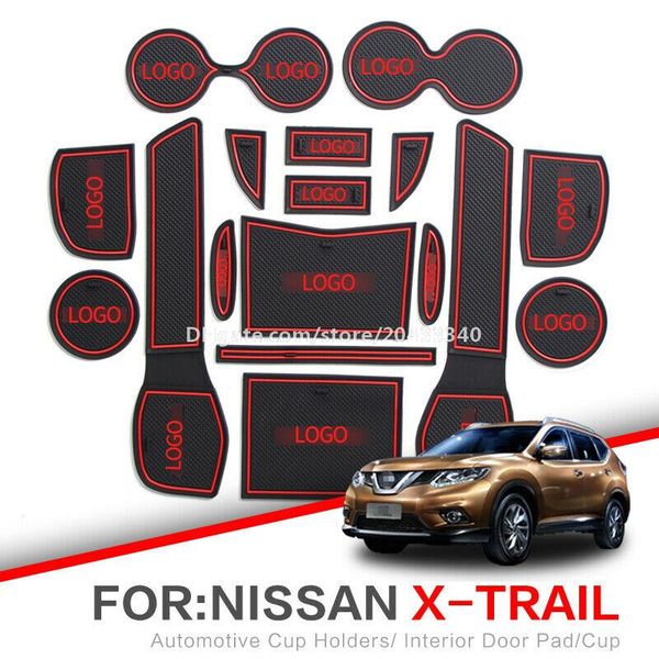 

car gate slot pad water coaster interior non-slip mat for nissan x-trail 13-2016