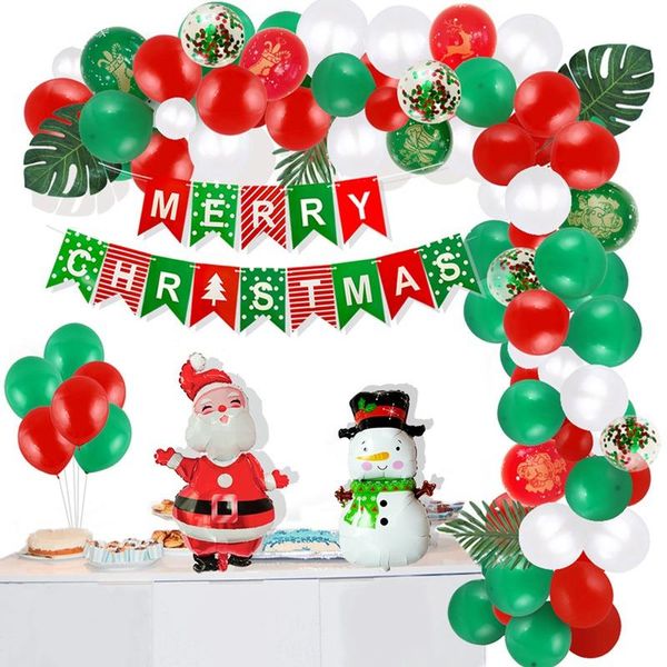 

fengrise merry christmas balloon garland santa claus 2020 christmas decorations for home xmas navidad noel gifts new year 2021 sqctek