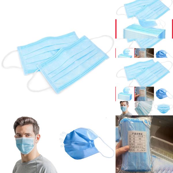 

layer masks disposable face face ear-loop cover mask 3-ply non-woven disposable dust mask breat jqgojqgo 9mnk