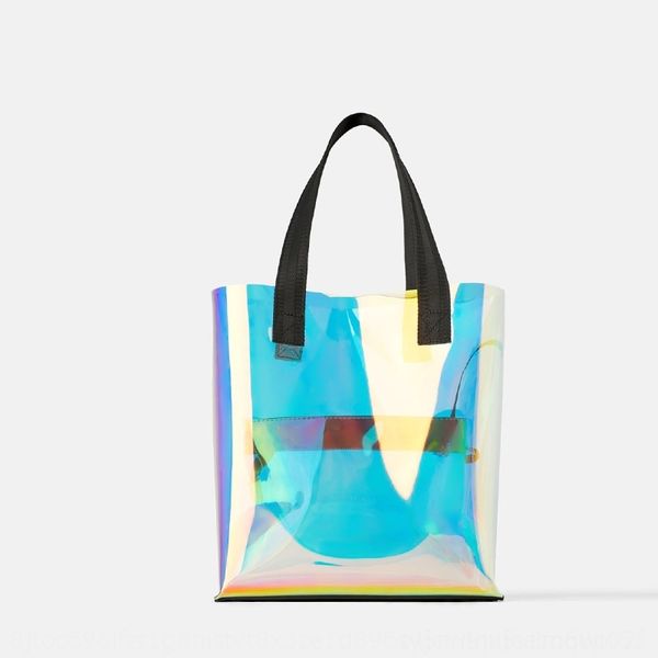 

2ftw0 2019 women's new rainbow color one shoulder portable bag shopping shopping mother tote n5tt8 online red laser bag hand