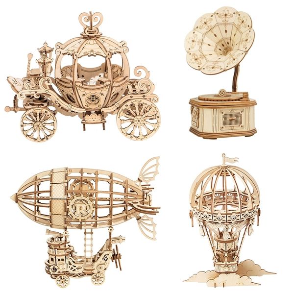 

robotime 3d wooden puzzle games assembly model kits toys for children kids girls birthday gift y200413