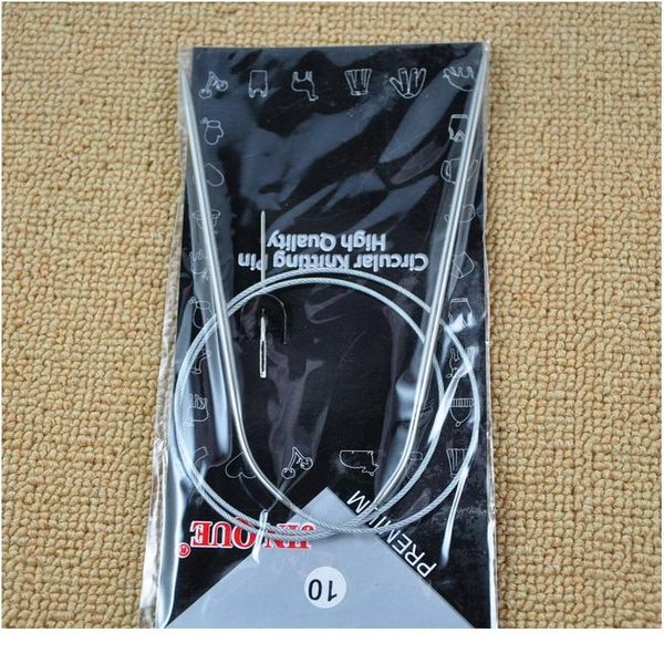 

11 pcs 80 cm stainless circular crochet knitting needles circular knitting pins crochet weaving pins needlewo bbyuem, Black
