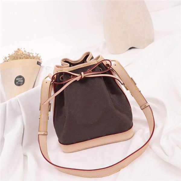 

noe bucket leather nano handbags genuine v brown flower crossbody shoulder bags ladies purses handbags pcyg6 qynf