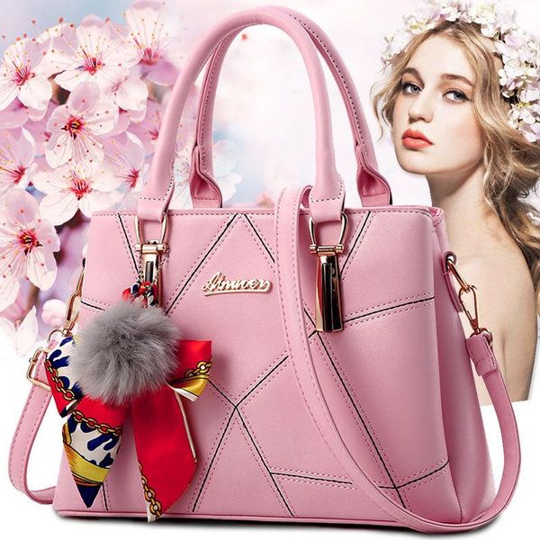 

fashion elegant shoulder bags women totes 2020 new soft plaid tassel simple messenger crossbody bags women handbags