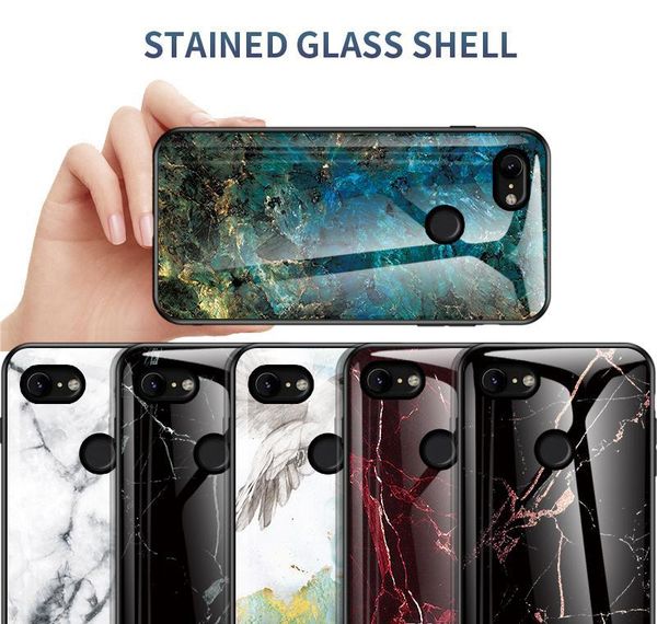 

marble tempered glass phone case for google pixel 3a 3a xl 4a 4 3 xl 2xl onep qyledt infant2005
