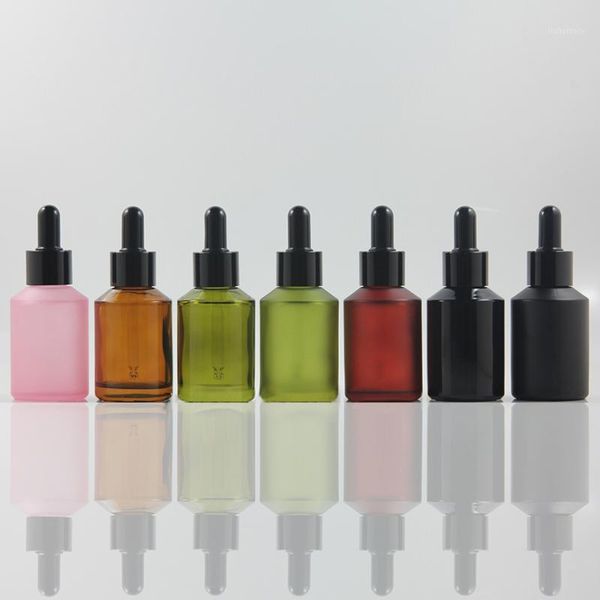 

colorful 2 oz cosmetic packaging oil glass bottles, 60ml glass dropper bottle1