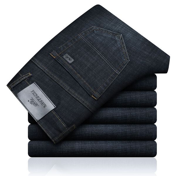 

2020 classic casual male jeans straight black denim s8t8, Blue
