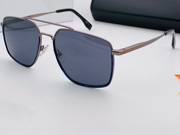 

1090s new fashion sunglasses with uv protection for men vintage square metal frame popular come with case classic sunglasses, White;black