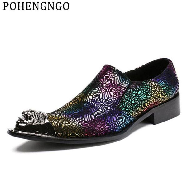 

british style luxury men clothing dress shoes wedding genuine leather printing men shoes business oxford fashion, Black