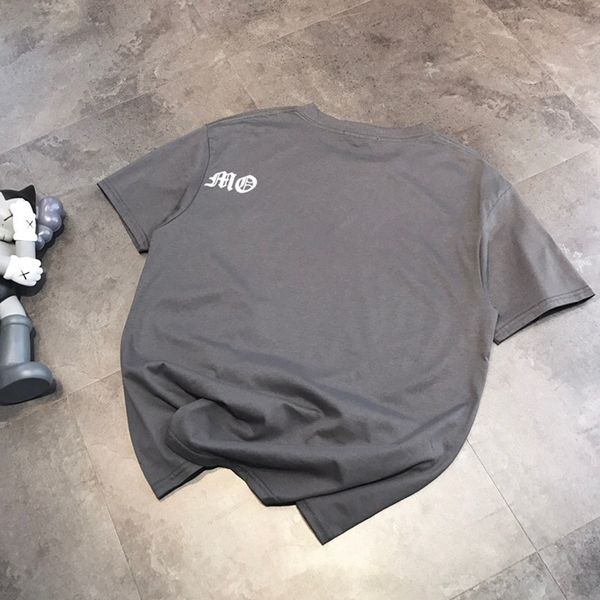 

5cenn 20 лет весной и летом новые любители железа серый рыхлый письмо пена футболка случайные воротник короткий рукав футболки 52601 6pigb, White