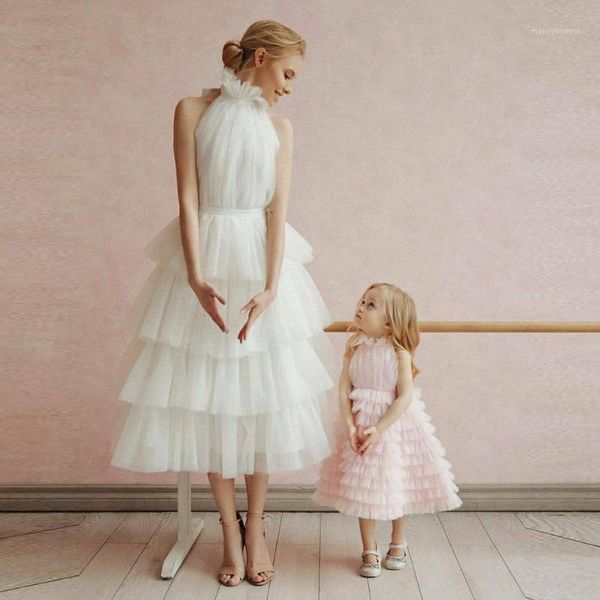 

skirts cute mommy & me tulle skirt women ruffled cake white bridal wedding 2021 tiered puffy party maxi1, Black