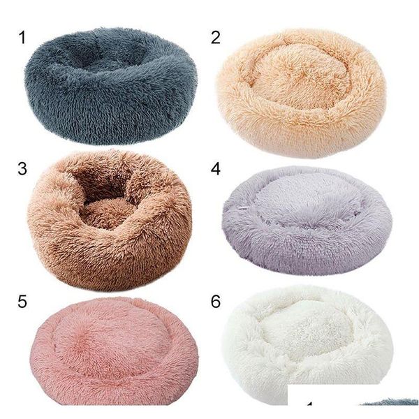 

round dog bed washable pet cat bed dog breathable lounger sofa for small medium dogs super soft plush pads for d59wc