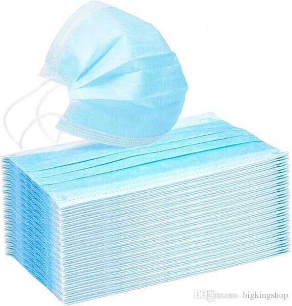 

face dhl masks 100pcs thick 3-layer mask disposable dust breathable earlo uoe1