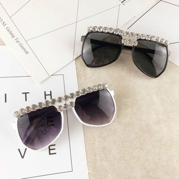 

nightclub bar stage personality glasses sunglasses women1, White;black