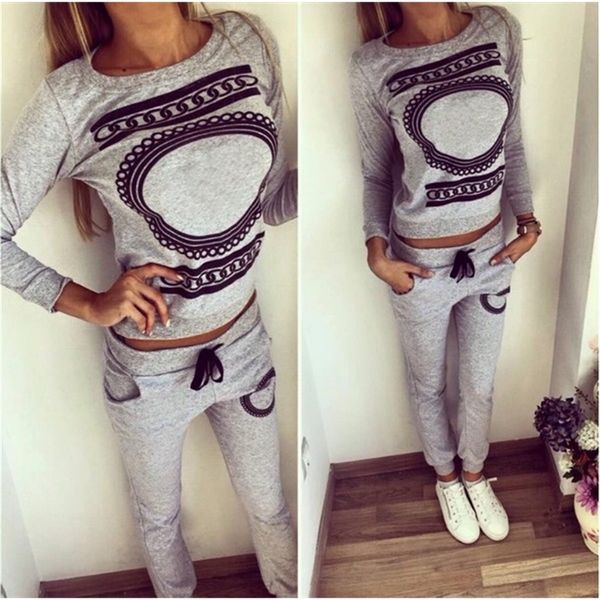 

9155 # 2020 новый женский круг печати мода повседневный набор печати, White