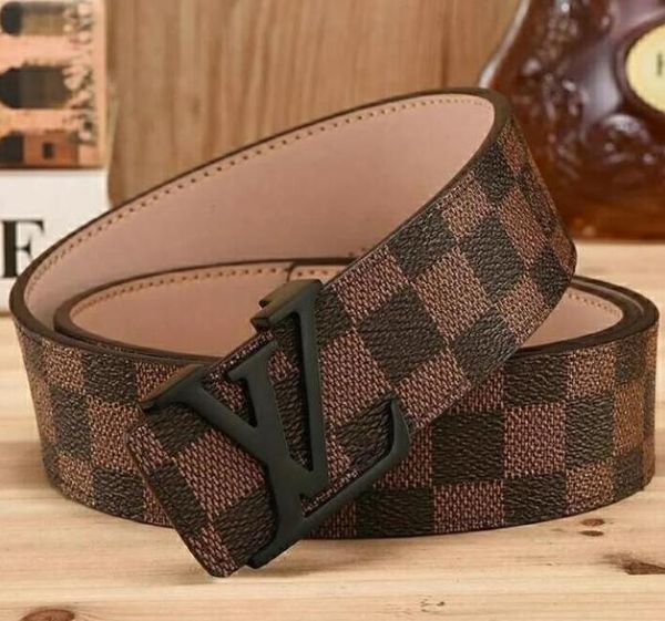

genuine leather belt for men women strap male smooth buckle vintage jeans cowboy casual designer brand belt luxury meng9 lv g9&#13 belts, Black;brown