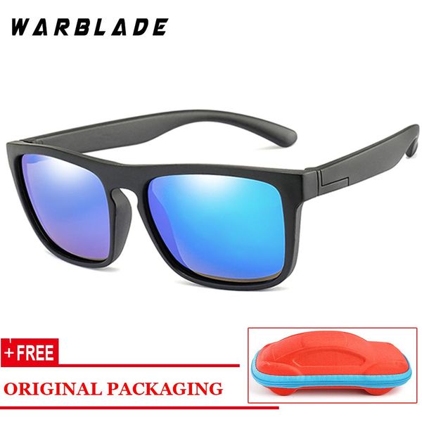 

wbl children kids sunglasses boys girls polarized sun glasses baby infant silicone flexible safety frame shades eyewear uv400 sqcbze, Blue