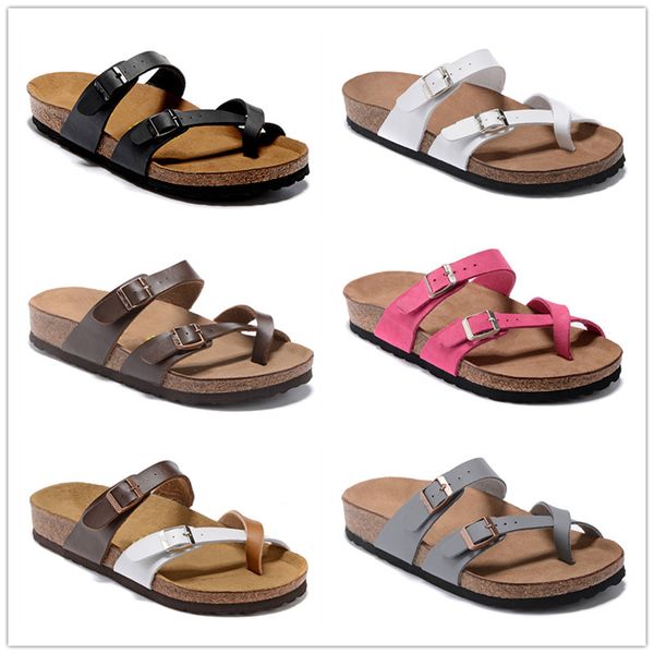 Mayari Paris Moda Terlik Kaydırıcıları Erkek Kadınlar Yaz Cork Sandalet Plaj Bayanlar Flip Flip Flops Loafers Siyah Beyaz Pembe Chaussures Ayakkabı