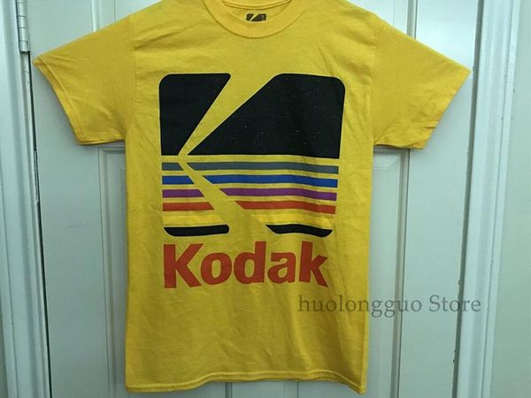 

vintage kodak camera t-shirt yellow mens size small and medium 100% cotton men t shirt women tee sport hooded sweatshirt hoodie