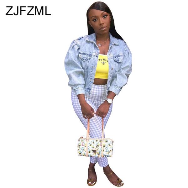 

single-breasted high street cropped denim coat women turn down collar long sleeve slim jacket casual autumn plus size outerwear, Black;brown