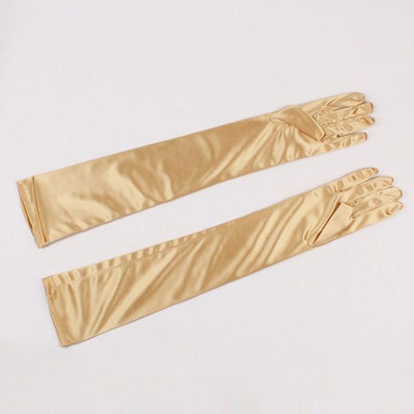 

blue long satin gloves gant enfant mariage long bridal gloves pink women party wedding dance gloves full finger st215 h qylezc, White