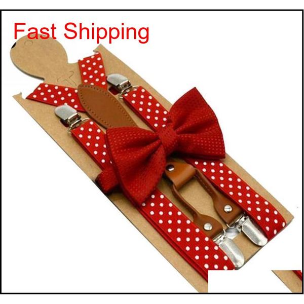 

polka dot bow tie clothes accessories suspender for trouser qyleke bde_home, Black;gray