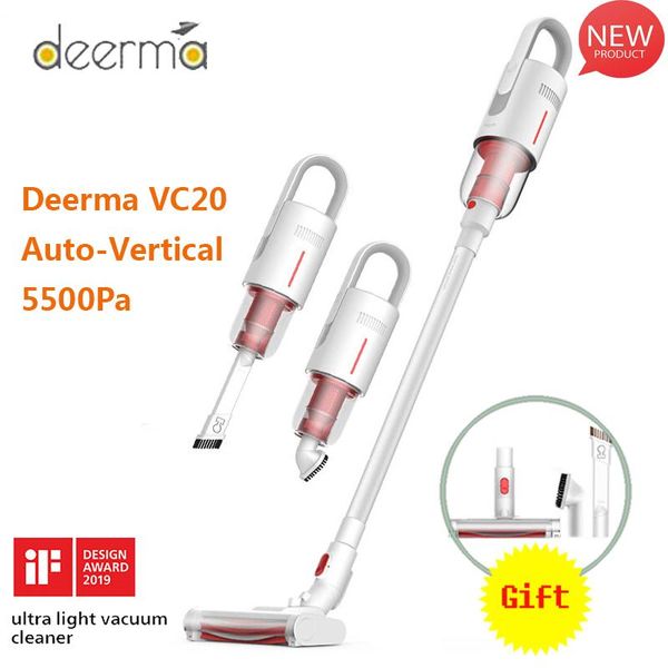 

2020 new deerma vc20 plus 8000pa handheld cordless vacuum cleaner auto-vertical stick aspirator vacuum cleaners for home car