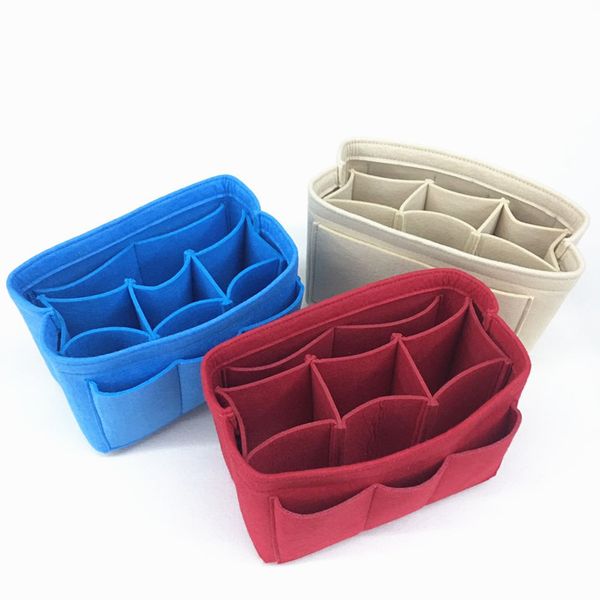 

towel fabric terry or felt new color felt cosmetic bag liner multi-function bag storage sundries travel bag can be customized m180053, Blue;pink