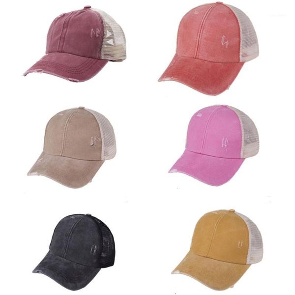 Cycling Caps Masken gewaschene acht Farben, die aus der Baseballmütze wählen, Retro-verstellbare Sun-Vati-Geschenk-Hüte für Männer Frauen Baumwolle K3NC