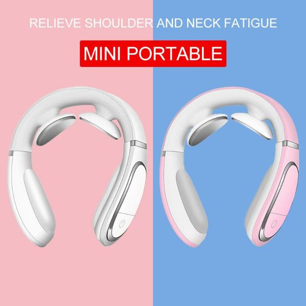 

electric massagers 2021 brand smart pulse neck massager wireless heat cervical traction relaxation acupuncture kneading pain relief