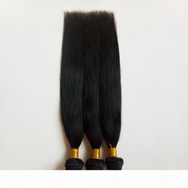 

brazilian european virgin human hair weft full cuticle high-end market popular unique scarce good quality indian straight remy hair weaves, Black