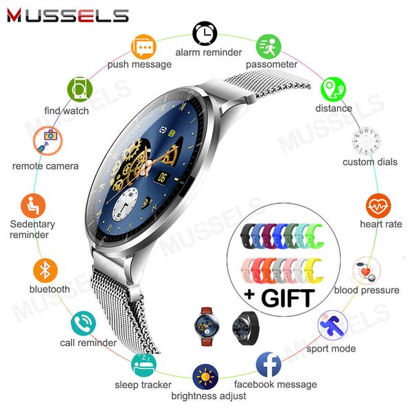 

ultra thin smart watch, device with display, heart rate monitor, waterproof ip68, suitable for fitns, busins, 2020