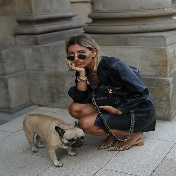 

plus size autumn winter women coats black slim cool lady pu soft leather jackets female basic buckle outwear female coat outwear1, Black;brown