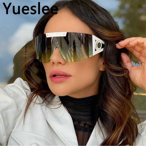 

sunglasses 46626 oversized frame luxury ladies uv400 vintage glasses woman, White;black