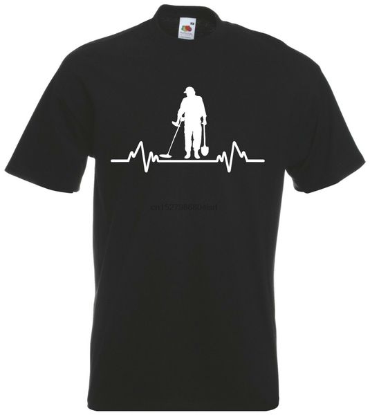 

metal detector heartbeat detectorist t-shirt sport hooded sweatshirt hoodie