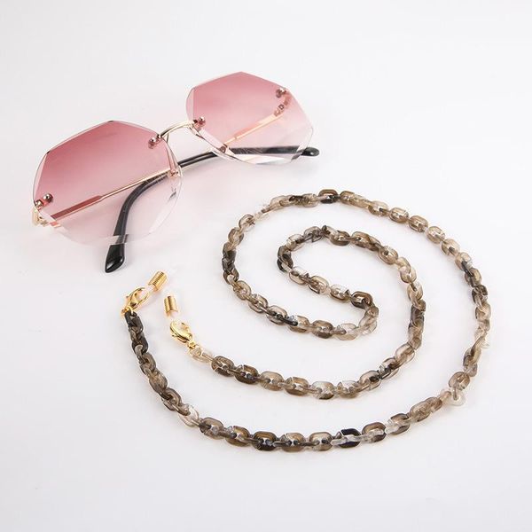 

2021 chic korea resin acrylic children's mask chain fashion women casual sunglasses chain accessories 2021 chic h qylnoz
