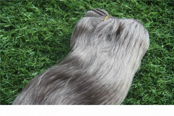 

silver star gray color peruvian body wave hair weave bundles 100% human hair bundles10-30 inches remy double weft hair extensions, Black