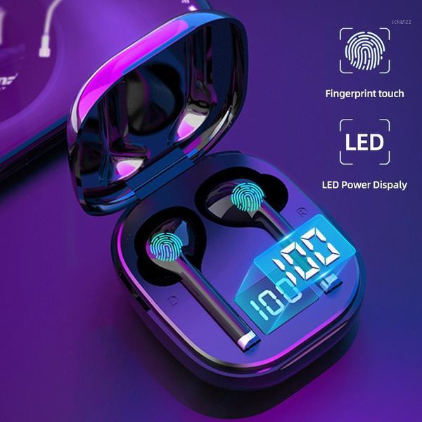

tws bluetooth 5.0 earphones with microphone touch control wireless headphone headset sports waterproof music earbuds for phone1