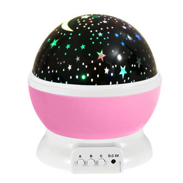 

constellation night light baby kids lamp moon star sky projector rotating new