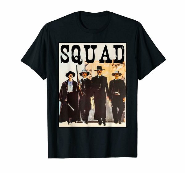 

squad tombstone wyatt earp doc holliday virgil earp black t-shirt s-6xl for fans 2020 cool tee sport hooded sweatshirt hoodie