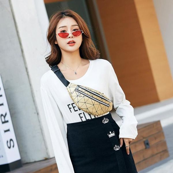 

handbags delicate design holographic waist bag women travel chest belt pack pouch fashion crossbody bag